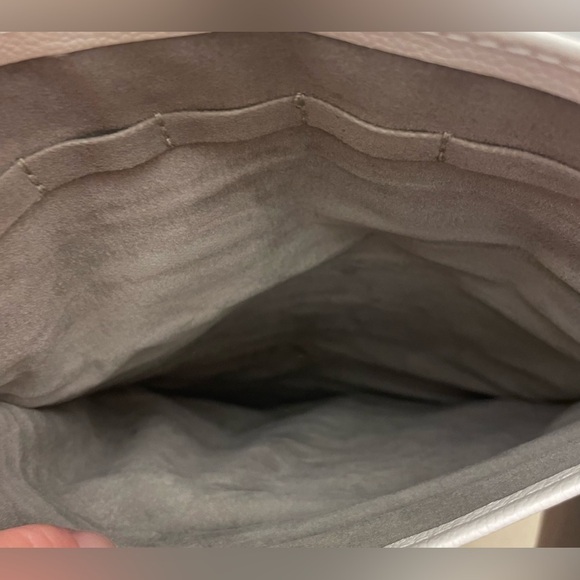 Chamilia Jewelry Travel Pouch White Leatherette Tie up Bag 4"x8" - Picture 7 of 8